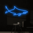 thumbnail image 2 of C-craft Abstract Line Sea Shark Neon Sign Minimalist Decor Bedroom Wall Decor House Decor Gift, 2 of 5