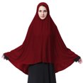 thumbnail image 4 of Colección Musulmana Hijab Khimar Pañuelo para Mujeres, Banderas de Estilo Largo en 12 Colores, Poliéster Suave para el Uso Diario Modesto, 4 of 8