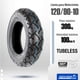thumbnail image 2 of Llanta Motometa 120/90-10 66J 4PR Tubeless negro, 2 of 4