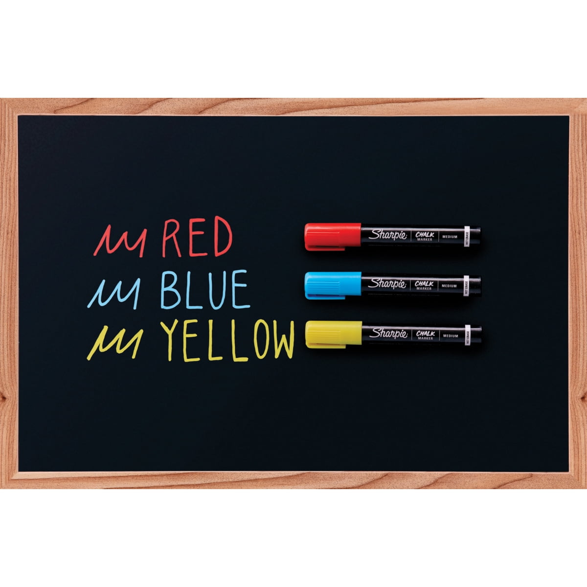 8 Packs: 3 ct. (24 total) Sharpie Primary Medium Point Wet Erase Chalk Markers
