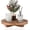Brown, variant on Round Decorative Tray Farmhouse Bathroom Decor Wood Riser Kitchen Countertop Organizer for Perfume, Candle, Plant, 9 inch Burlywood