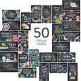 thumbnail image 2 of miduoudo-DiverseBee Lot de 50 Cartes Inspirantes Assorties - Cartes de Note Mini Motivationnelles, Ensemble de Cartes d'Affirmation de Plein Conscience avec 50 Citations Uniques Taille de Carte de Visite (Chalkboard), 2 of 4
