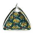 thumbnail image 3 of Lsque Sunflowers Printed Long Tissue Box Cover Holder, Facial Paper Organizer Dispenser,Triangle with Bottom Belt, PVC Leather Decorative Organizer, 3 of 9
