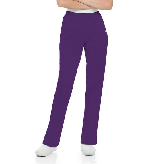 Landau Essentials Relaxed Fit 2-Pocket Elastic Scrub Pants for Women 8320