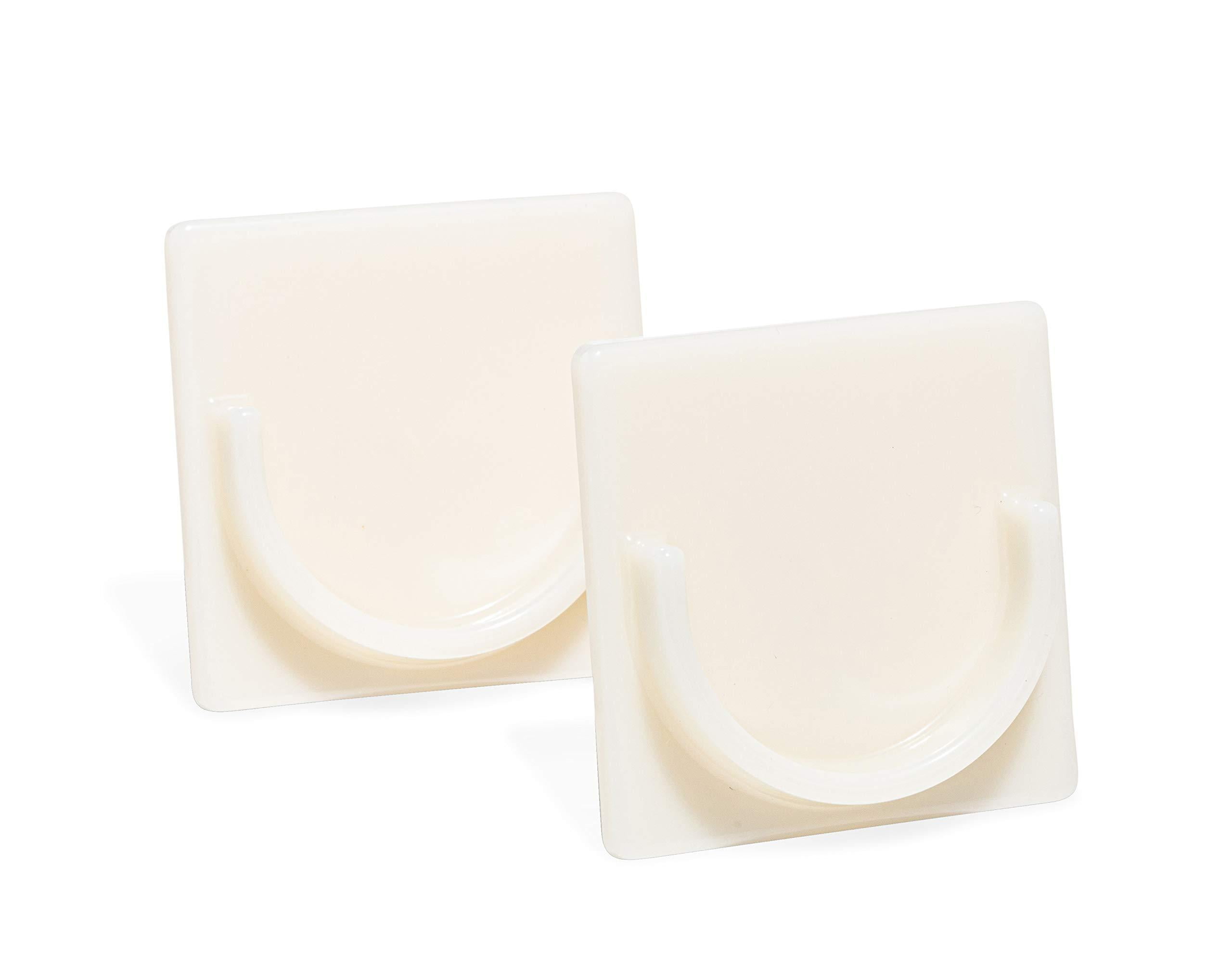 Adherion Adhesive Shower Curtain Rod Holder Rod Retainer No