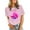 Pink, variant on Fgnfyis T Shirts Women Volleyball Shirts Volleyball Team Tee Tops Volleyball Graphic Casual Short Sleeve Shirts Womens Summer Tops Orange S