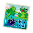 thumbnail image 1 of Runquan Wood Puzzle Gifts Portable Hands on Learning Fine Motor Skills Jigsaw Puzzle Frog, 1 of 8