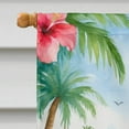 thumbnail image 3 of Afghan Hound Luau House Flag 28 in x 40 in, 3 of 5