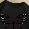thumbnail image 4 of ZVNAΖH Girls' Butterfly Print T-Shirt, Kids Cotton Short Sleeve Crew Neck Casual Top for 2-12 Years, 4 of 5