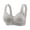 Dark gray, variant on Breathable Push Up Bra Front Closure Design Cotton Comfort Wear for Women