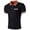 v#29Black130, variant on Rggeeun Men'S T-Shirt Solid Color With Front Stripes Pattern Henley Buttons Short Sleeve Collar Knit For Beach Lounging Casual Tops,Black,L