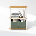 thumbnail image 6 of Furinno Turn-S-Tube 3-Tier Multipurpose Bookcase, Shelf Display Rack with Square Tube, Beech/White, 6 of 6
