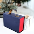 thumbnail image 3 of Gift Box with Handle Party Festival Gift Box Wedding Gift Box Present Packaging Box, 3 of 9