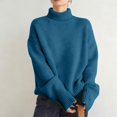 thumbnail image 3 of Misright Women's Turtleneck Sweater, Long Sleeve Knit Pullover with Soft Warm Design for Winter, 3 of 9