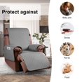 thumbnail image 4 of CHOK 2024 Recliner Chair Cover Reversible Small Recliner Slipcover for Dogs Seat Width to 25 Inch Washable Couch Cover with Elastic Straps for Kids and Pets(Small Recliner  Coffee), 4 of 8