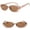 Champagne Tea, variant on Oval Frame Sunglasses Cow Color Sun Shades Glasses Small Women Eyeglasses