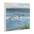 thumbnail image 3 of Stupell Industries Relaxed Sandpipers on Shore Landscape & Nature Painting Unframed Art Print Wall Art, 12 x 12, 3 of 7