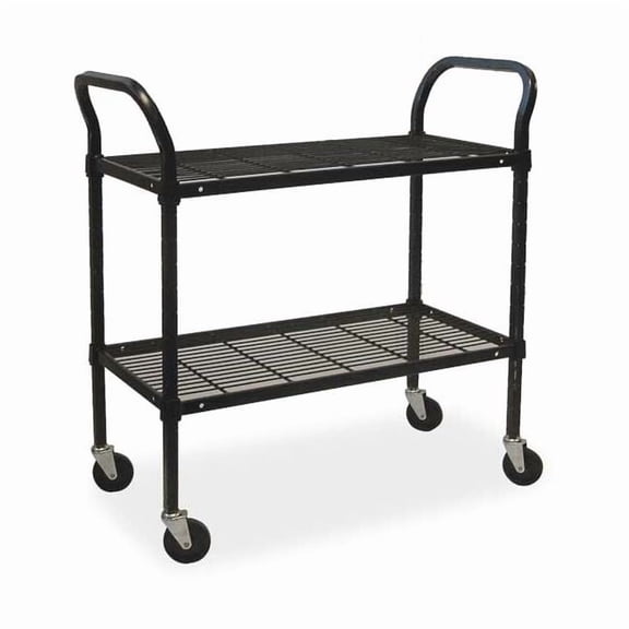 Manufacturer Varies Wire Cart,2 Shelf,48x24x39,Black 2HDJ1