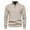 J01#Beige, variant on Mens Quarter Zip Pullover Sweaters Fashion Casual Long Sleeve Stand Collar Sweater Half Zipper Slim Fit Knitted Polo Sweaters Fashion Golf Sweaters