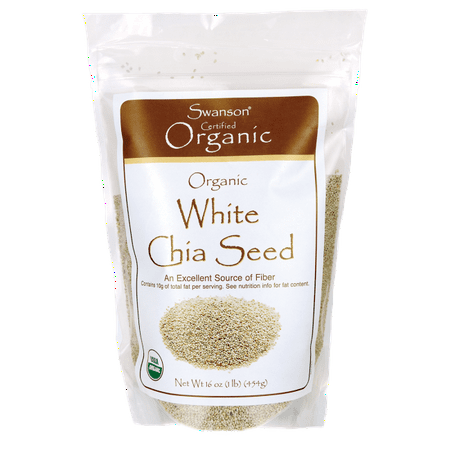 Swanson Organic White Chia Seed 1 lb (454 grams)