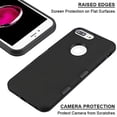 thumbnail image 4 of Kaleidio Case For Apple iPhone 8 Plus, iPhone 7 Plus [TUFF Subs] Hybrid Slim Armor 2-Piece [Shockproof] Protector Cover w/ Overbrawn Prying Tool [Black/Black], 4 of 6