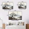 thumbnail image 4 of Designart Large Tree Gold framed wall art, Grey Minimalism Tree Ink euphony , Trees framed wall art decor, Grey Traditional Gold framed wall art, 40x30 inches Gold Frame, 4 of 5