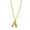 A, variant on VerPetridure Personality Imitation Gold 26 English Letter Necklace Trend Jewelry Gift alphabet necklace