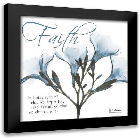 Koetsier, Albert 12x12 Black Modern Framed Museum Art Print Titled - Faith Oleander