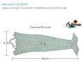 thumbnail image 2 of Catalonia Mermaid Tail Blanket, Adult Mermaid Blanket with Anti-Slip Neck Strap, Silky Hand Knitted Sleeping Blanket for Adults All Season Sleeping Bag Multi-Colors 66.5"x22.5" Grey, 2 of 5