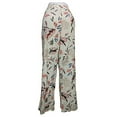 thumbnail image 2 of Briggs Women's Linen Blend Pants (Tan Floral Pattern, X-Large), 2 of 4