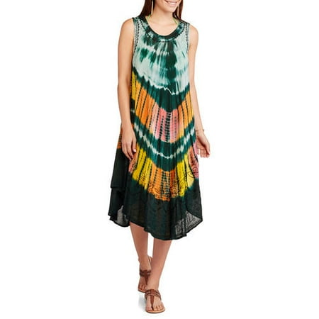 - In Gear Women's Swim Tie Dye Umbrella Cover-Up Dress
