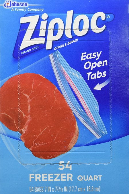 quart zip lock bags