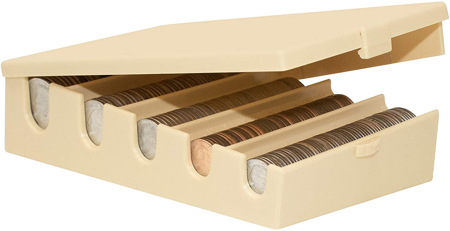 Pen + Gear Coin Manager Pro Coin Sorting Organizer Tray with Cover & Coin Wrappers