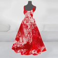 thumbnail image 2 of Wyzesi Robe Formelle Courte Fluide pour Femmes Robe Évasée Imprimée Sans Manches Robe Tunique Robes d'Invité de Mariage, 2 of 3