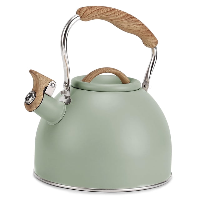 Tetera Vegoran Whistling de acero inoxidable apta para uso alimentario, 3 litros