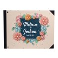 thumbnail image 1 of Darling Souvenir Pink Floral Printed Hardbound Cover Guestbook For Wedding Guest Sign In Book Registry-9 x 12 Inches, 1 of 5