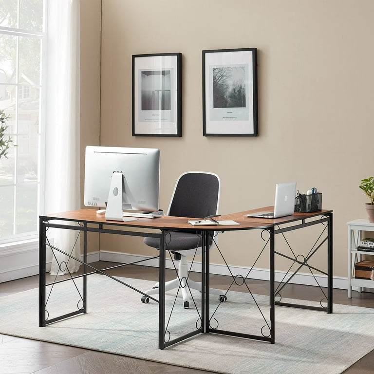L Shape Desk and Chair Set Adult Assembly Required Yes Base Material Iron