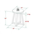 thumbnail image 6 of Pemberly Row 18" Solid Wood Distressed Wood Kitchen Stool - Mahogany, 6 of 6