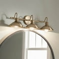 thumbnail image 6 of 45945CPZ Kichler Lighting Clyde - 3 Light Bath Vanity Approved for Damp Locations - with Vintage Industrial inspirations - 7.25 inches tall by 26.25, 6 of 11