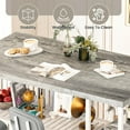thumbnail image 4 of Kitchen Island with Storage Dining Table for 2 with 5 Shelves Faux Marble Kitchen Table, Space Saving Dinner Table for 2 for Apartment, Gray, 4 of 7
