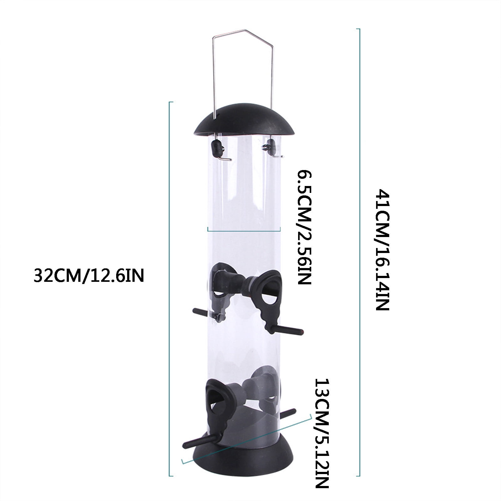 EUDIDV Suet Bird Feeder Hummingbird Feeder Unique Design Feeding System With Bright Transparent Tube Avian Feast Station
