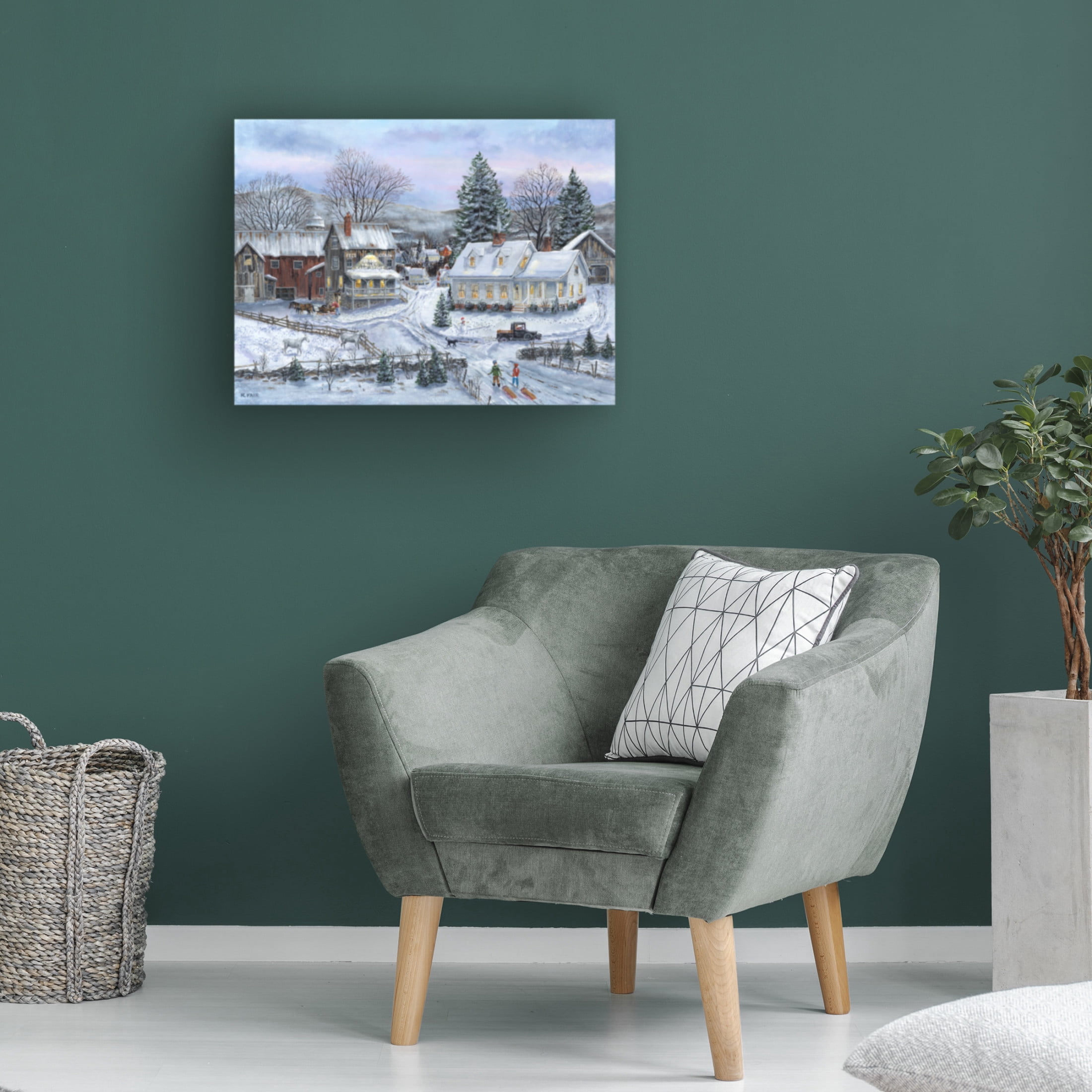 Canvas Wall Art - Bob Fair 'Footprints' Wall Art for Living Room, Bedroom, or Office Décor by Trademark Fine Art - 19 x 14 Inches