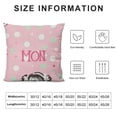 thumbnail image 5 of YINGXI  Pink Throw Pillow Cover for Best Mum,Vases Flower Gift for Mum Cushion Case Decoration for Sofa Couch 12x12in, 5 of 5