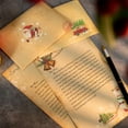 thumbnail image 3 of Techinal Vintage Christmas Letter Envelope Set 30 x Envelopes 60 x Letter Papers 36 x Stickers 30m Hemp Rope 30 x Retro Pendants, 3 of 13