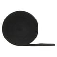 thumbnail image 1 of Bandas elásticas para coser Uxcell de 20 yardas, 1 pulgada, 25mm de ancho, cordón elástico plano para proyectos de bricolaje y manualidades, negro, 1 of 7