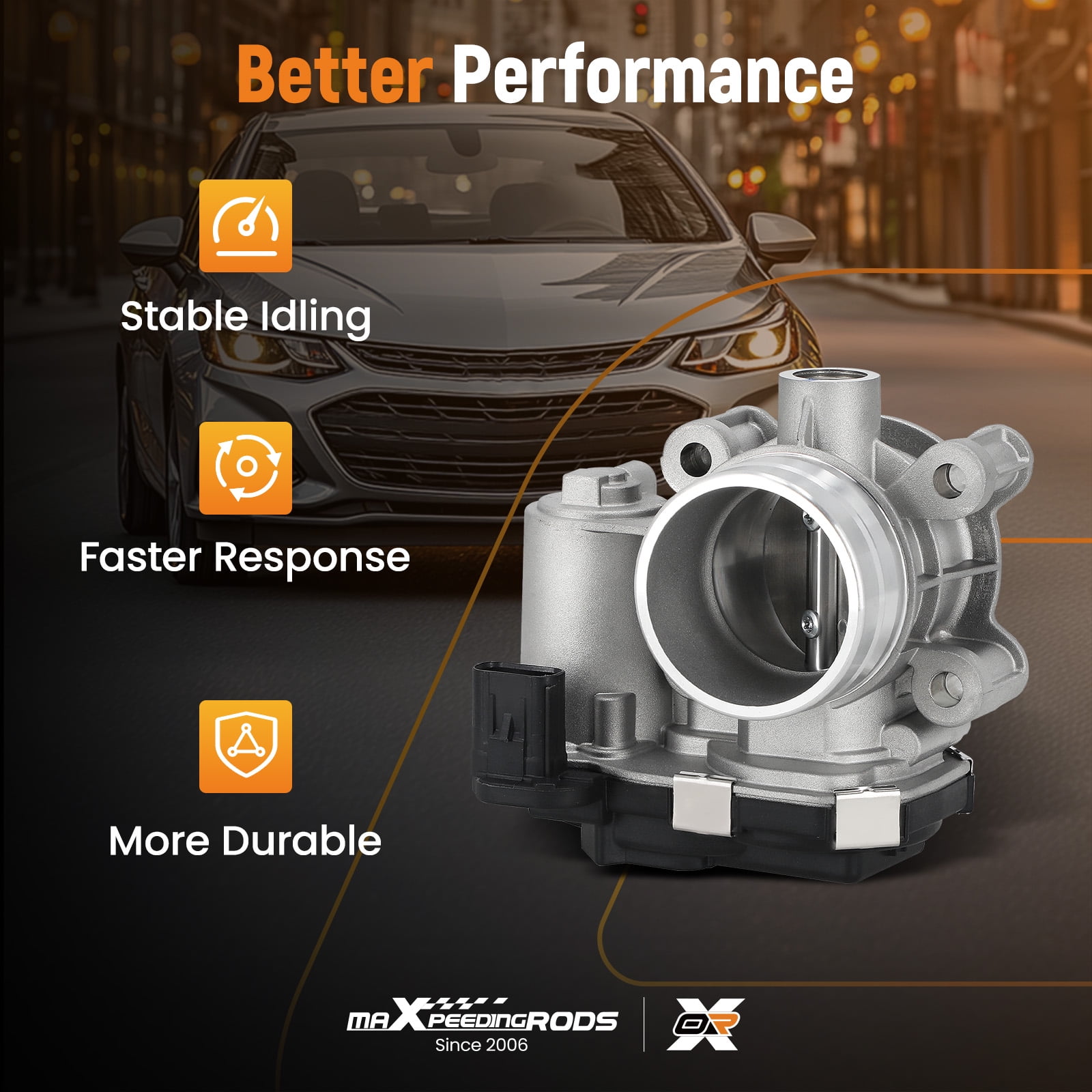 maXpeedingrods 12671379 Electronic Throttle Body for Buick Encore 1.4L 2016-2019, for Chevrolet Cruze 2017-2019 Equinox 2018-2020 Malibu 1.5L 2016-2020, for GMC Terrain 1.5L 2018-2020