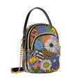 thumbnail image 7 of FORMRS Crossbody Bag for Women Quilted Travel Shoulder Cell Phone Purse with Chain Strap Handbag, Blue Floral, 7 of 7