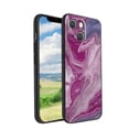 thumbnail image 1 of Compatible with iPhone 13 Phone Case, Pink-Marble-3 Case Men Women, Flexible Silicone Shockproof Case for iPhone 13, 1 of 1