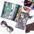 thumbnail image 6 of Fintie Squeeze Top Eyeglasses Pouch with Cleaning Cloth, Leather Soft Glasses Case Anti-Scratch Sunglasses Bag, Blooming Hibiscus, 6 of 7