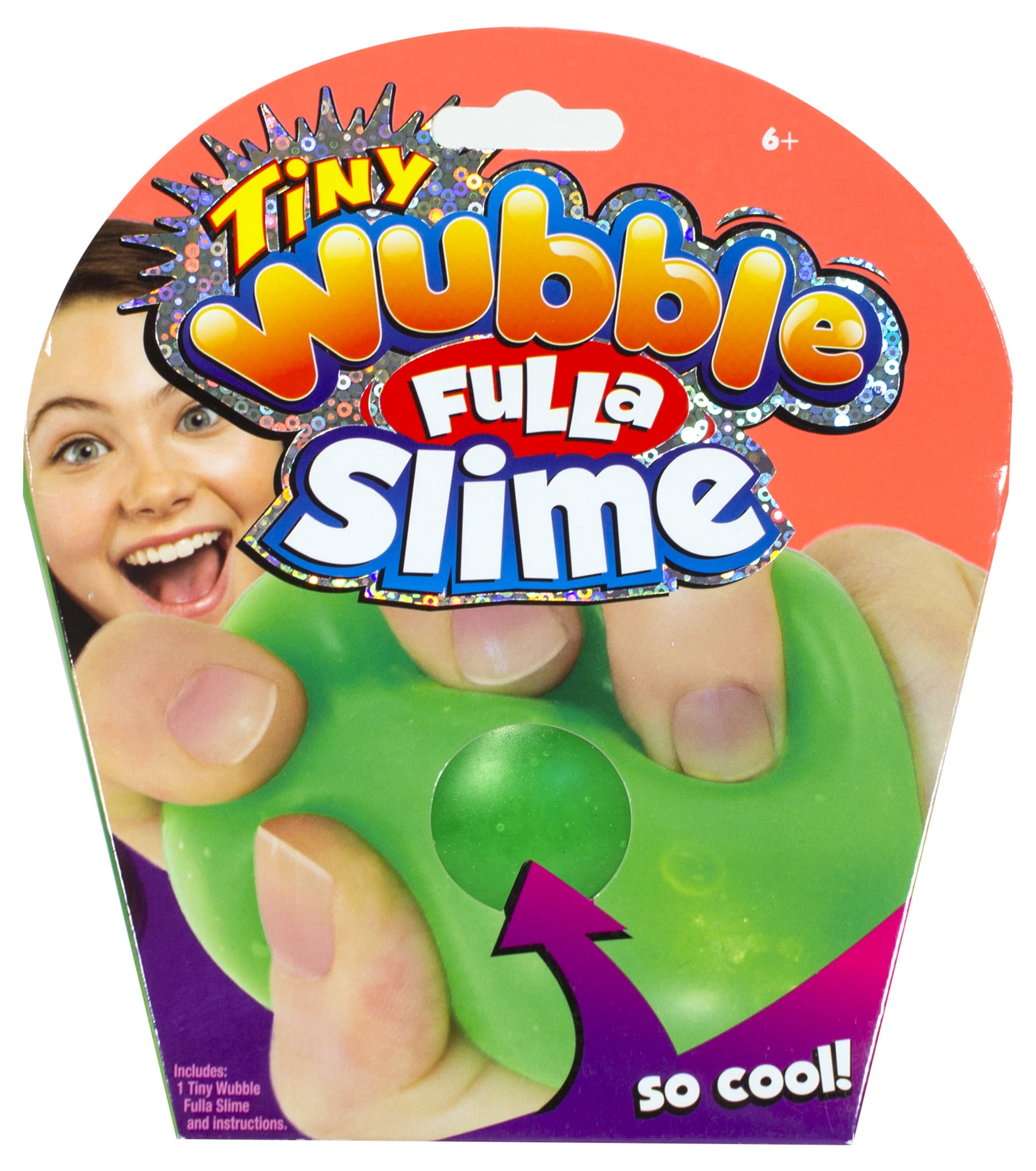 Tiny Wubble Fulla Sparkles Pink Kids Squeezy Ball Toy 80411 for sale online 